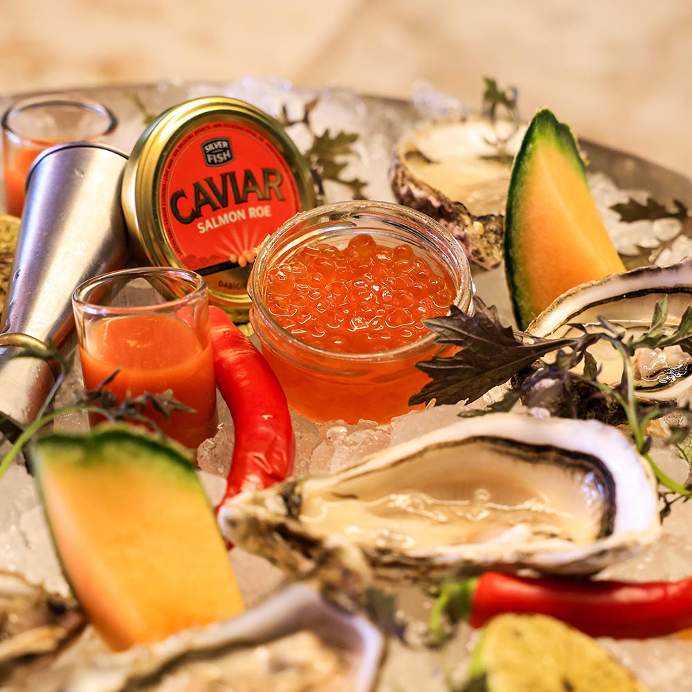  Οyster on ice... Φρέσκα στρείδια & shitake Sake shots (ανά 2 τεμάχια) | 13€